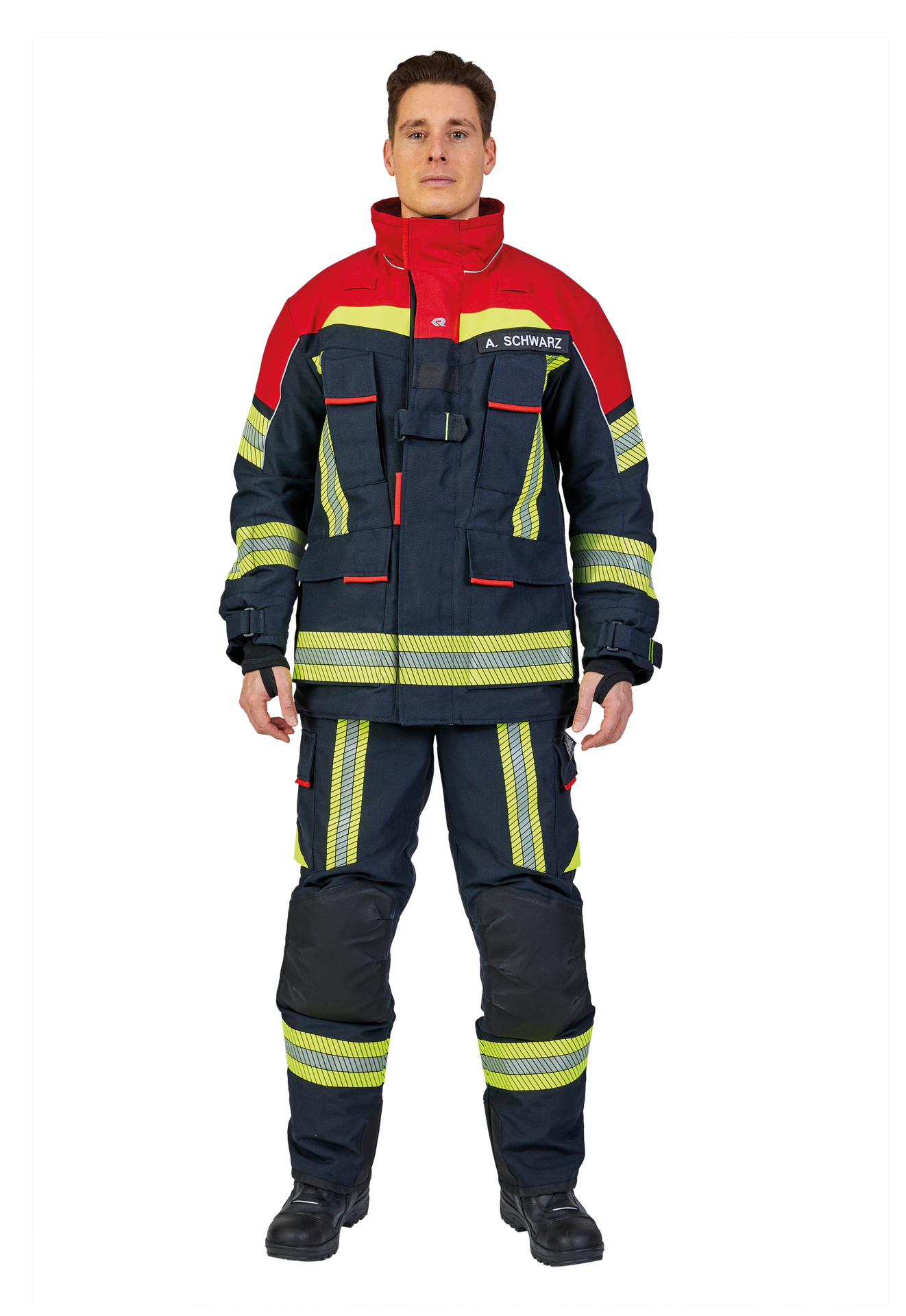 Protective jacket FIRE FLEX black blue/red, NOMEX® NXT, size 6870E
