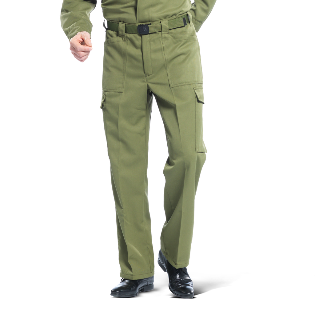 Trousers for uniform green