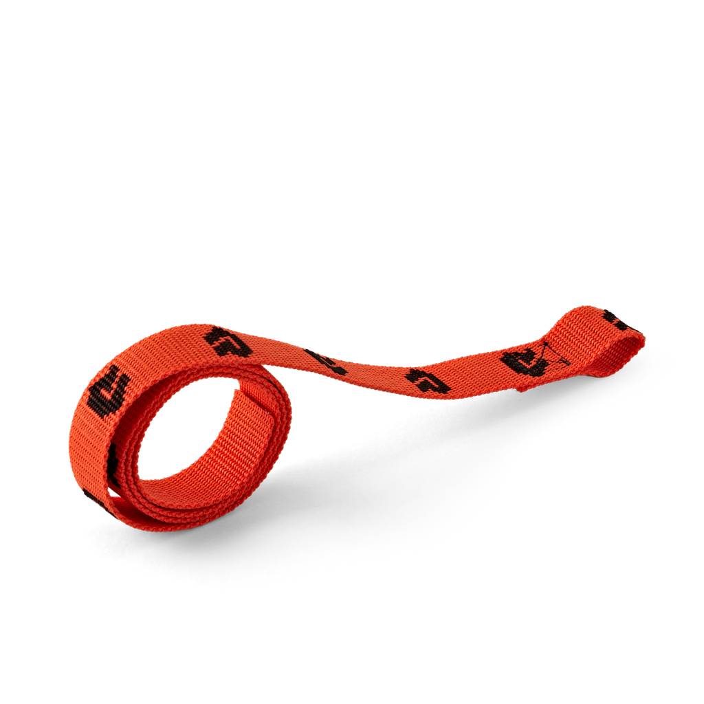 Strap orange with loop 25 x 1000 mm (W x L)