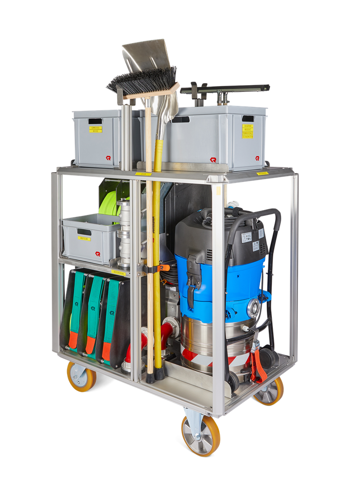 RTE RC Profile Water Damage, 2 x cone brake, 2 x swivel castor, H=1800