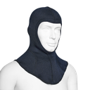 Head protection hood dark blue