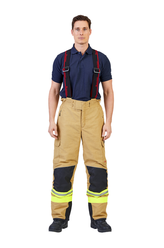 Protective trousers FIRE MAX 3 gold, NOMEX® Tough