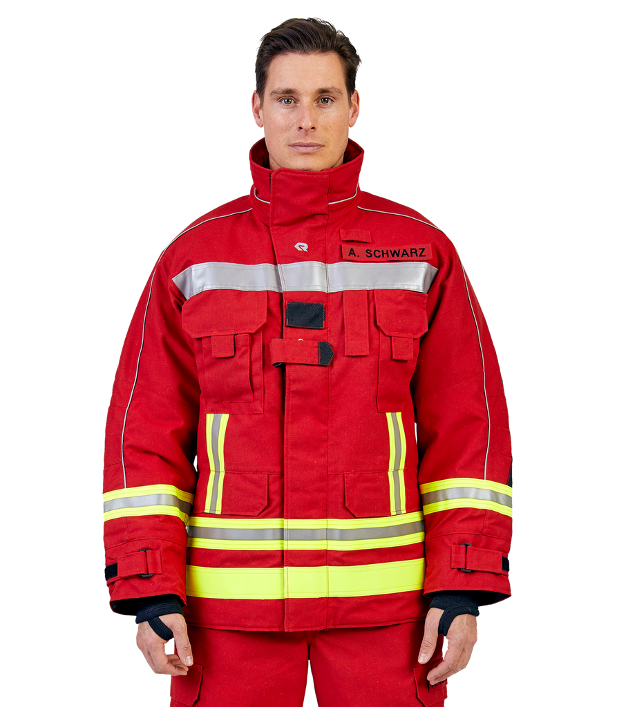 Protective jacket FIRE MAX 3 red, NOMEX® NXT