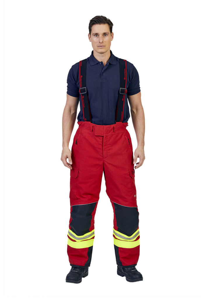Protective trousers FIRE MAX 3 red, NOMEX® NXT