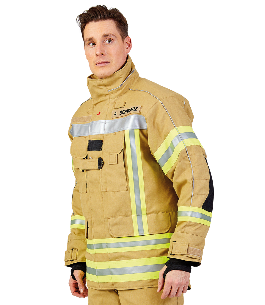 Protective jacket FIRE MAX 3 IRS gold, NOMEX® NXT