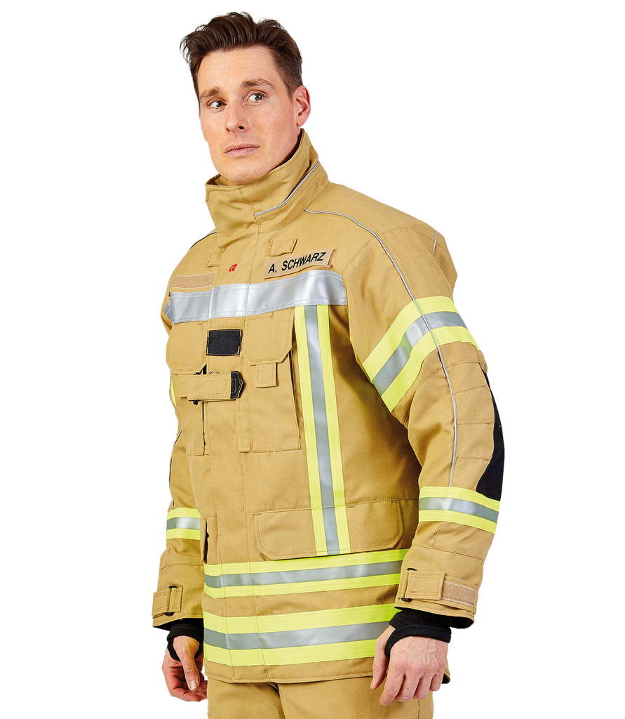 Protective jacket FIRE MAX 3 IRS gold, NOMEX® NXT