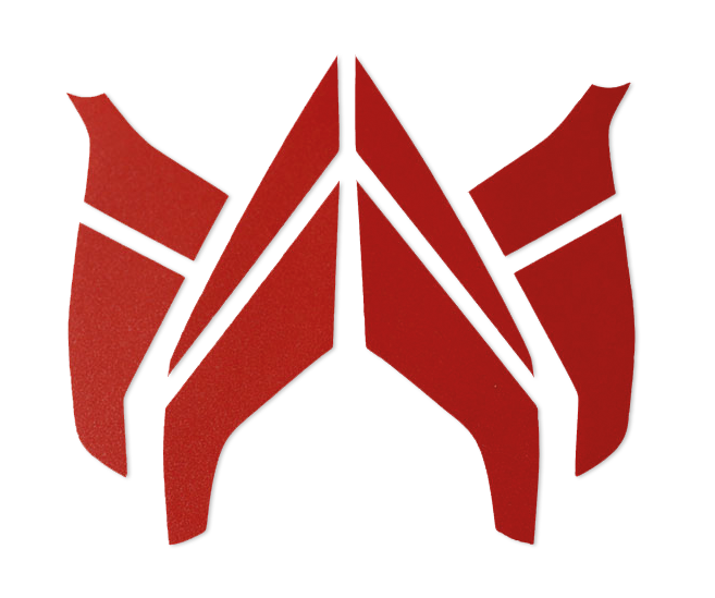 Helmet trims red for HEROS Titan