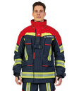 Schutzjacke FIRE FLEX schwarzblau/rot, NOMEX® NXT, EN 469:2020