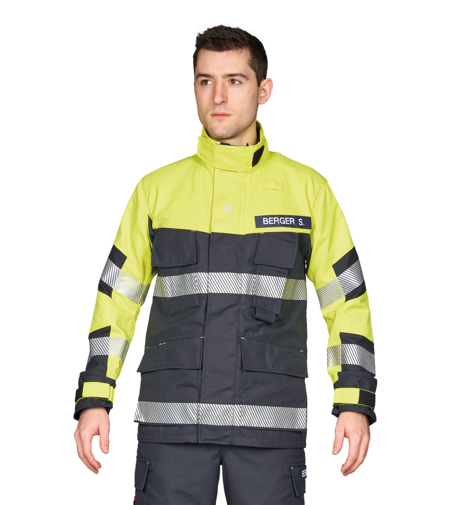 Veste GAROS G10 TR noir-bleu/jaune