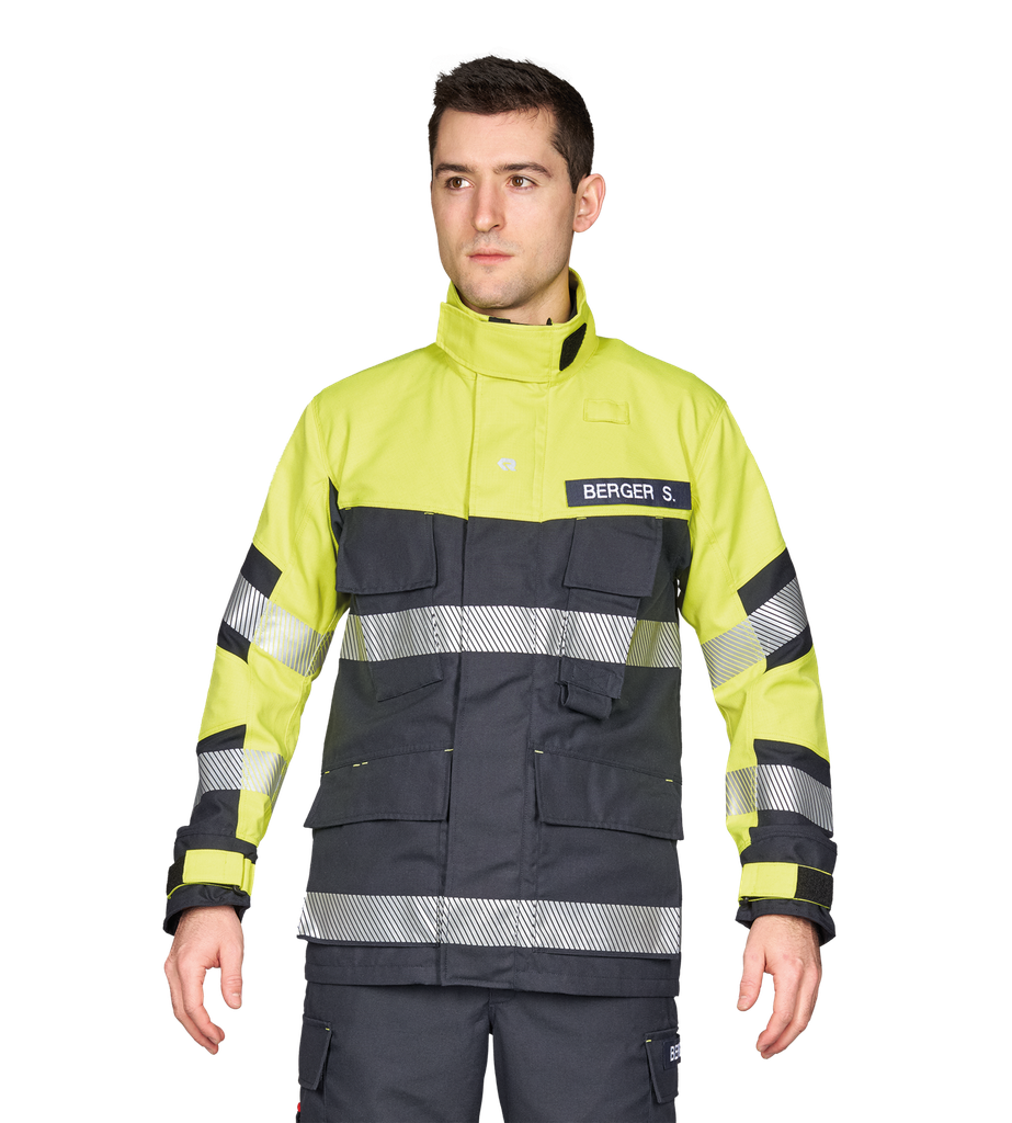 Veste GAROS G10 TR noir-bleu/jaune