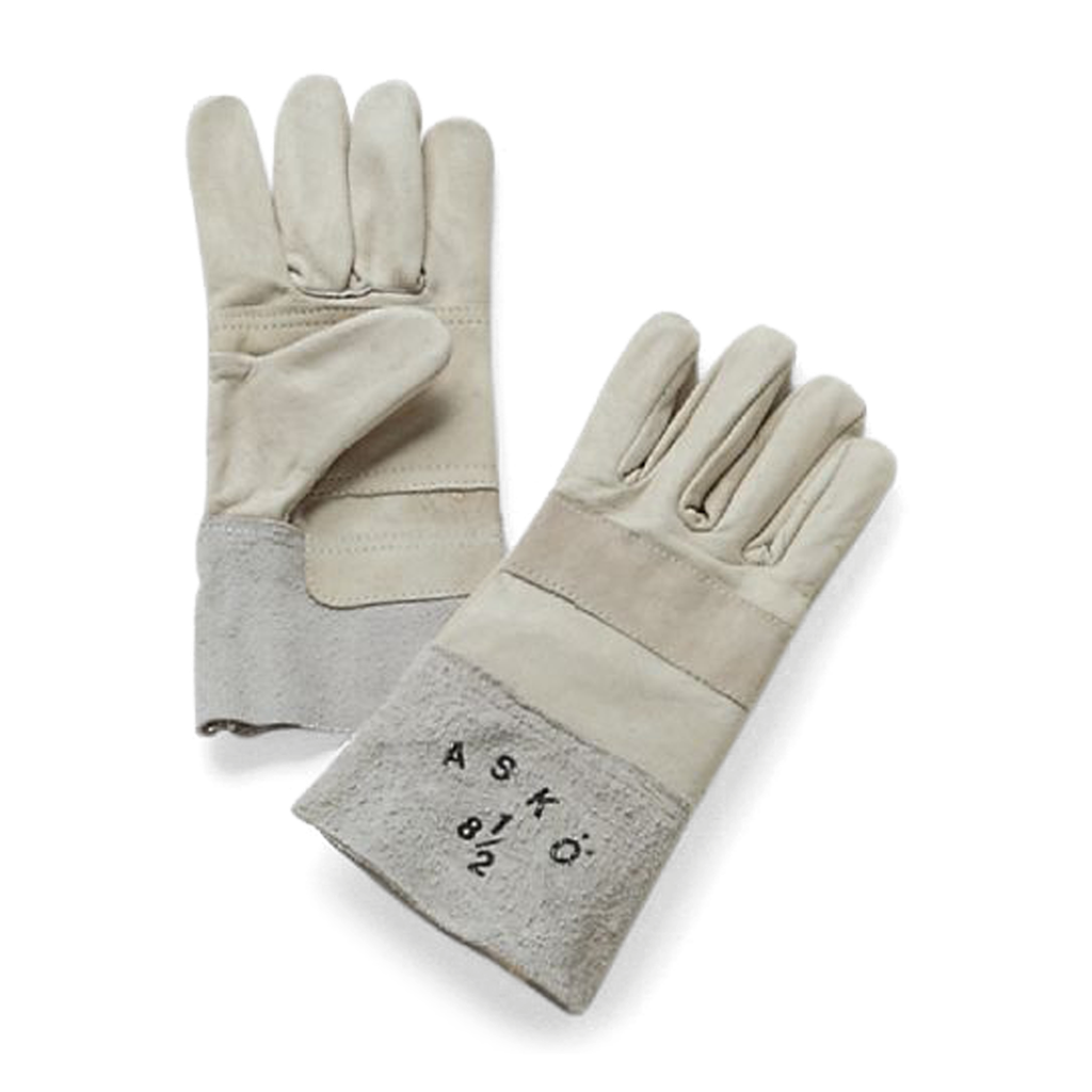 Leather working gloves, size 7,5