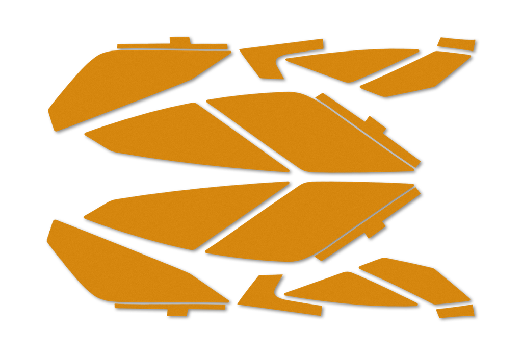 Kit de bandes de casque jaune pour HEROS H10