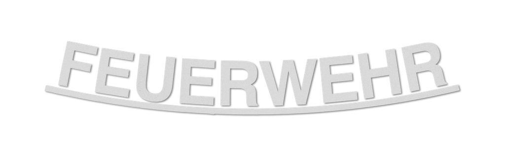 Schriftzug "FEUERWEHR" silber für HEROS H10