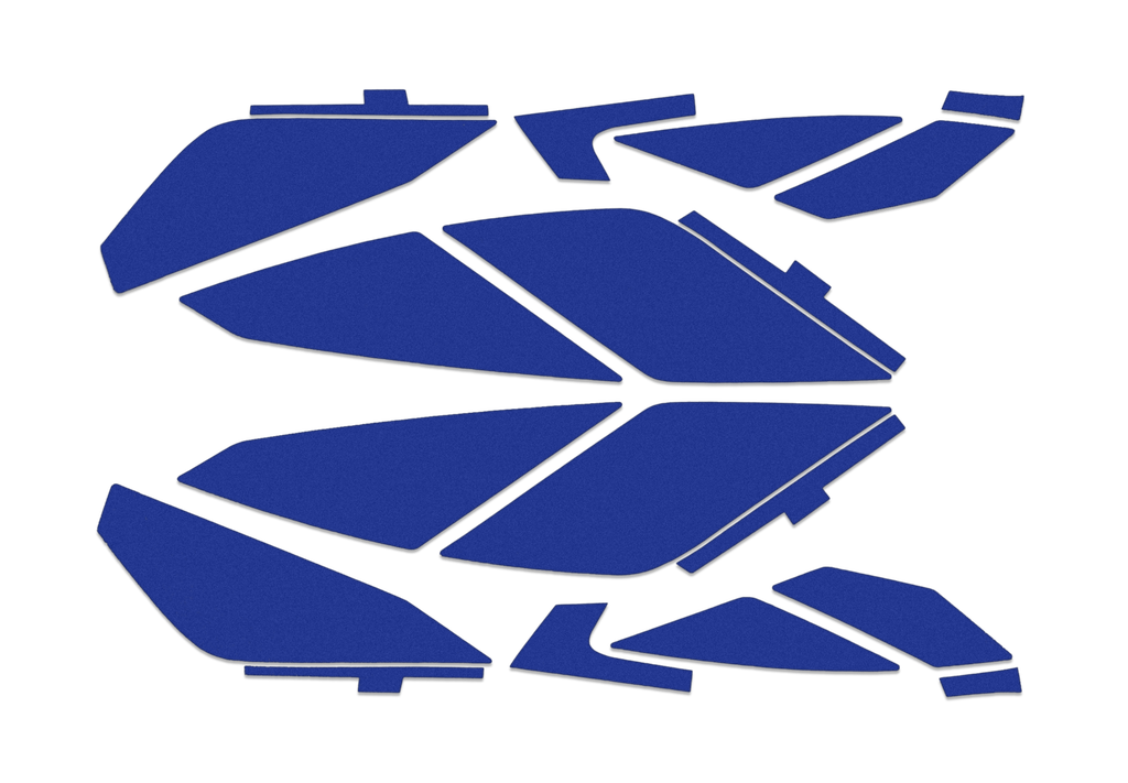 Helmet strip set blue for HEROS H10