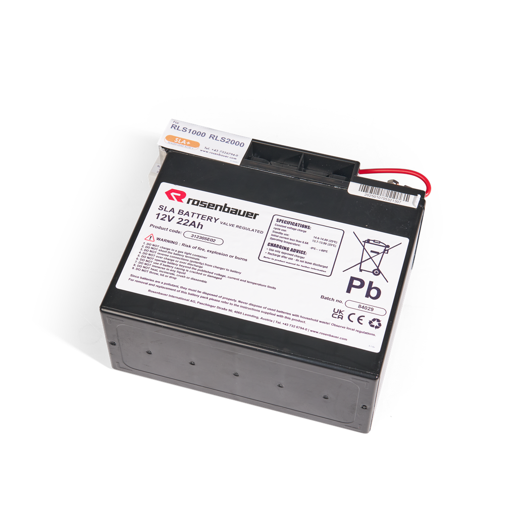 Ersatzbatterie Blei-Gel für RLS1000 & RLS2000