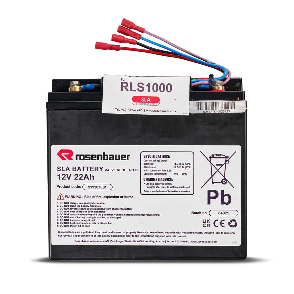 Replacement battery for RLS1000