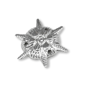 Metal star white 20 mm