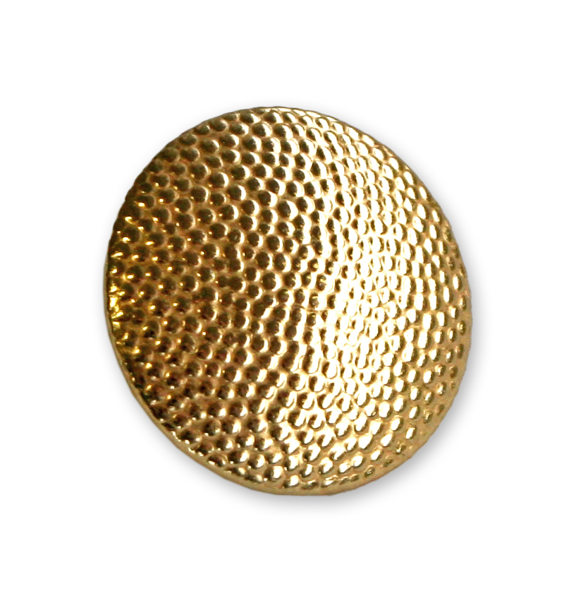 Bouton pour blouse doré 20 mm