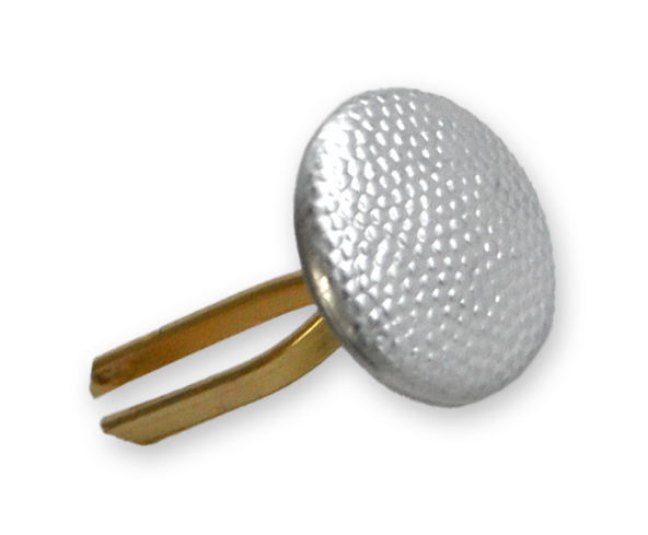 Cockade button silver 12 mm