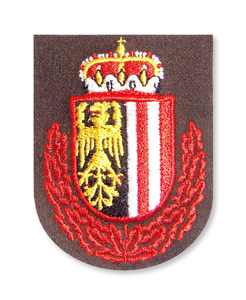 Emblem "Oberösterreich" background brown