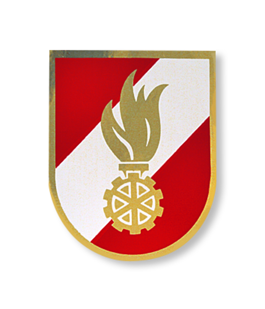 Insigne de corps FF, pour collage extérieur env. 57 x 71 mm (LxH)