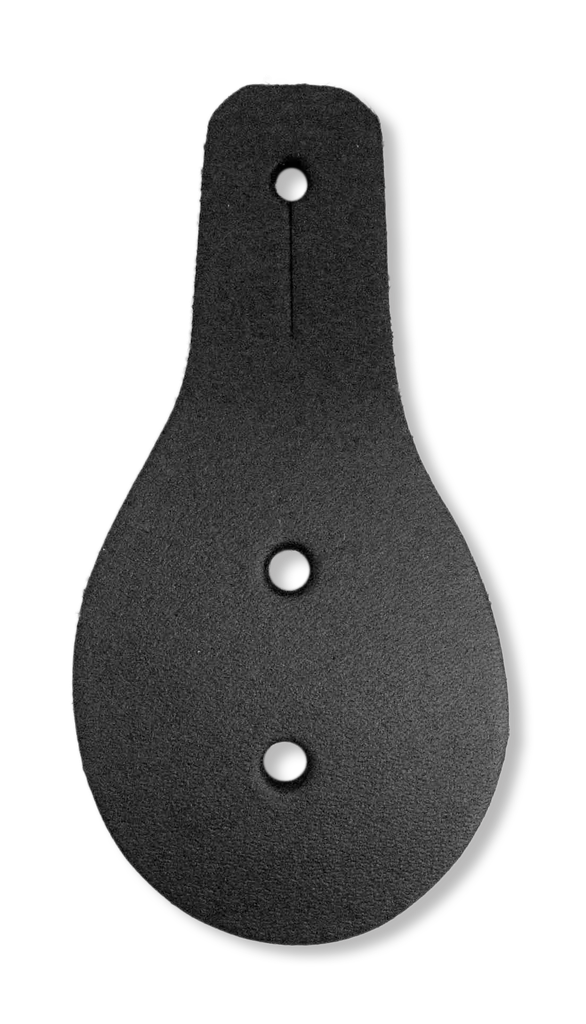 Languette de cuir pour brevet sportif pompier noir