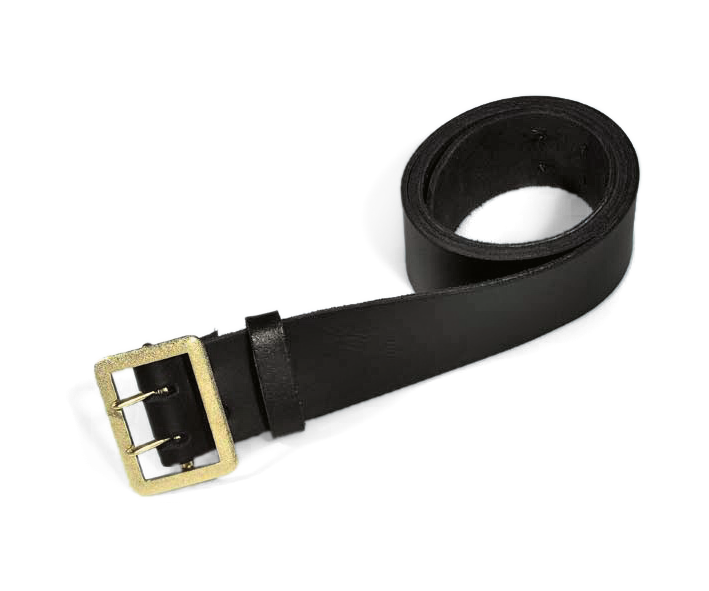 Waist belt with golden two thorn buckle