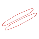 BOROS B4 shoelace set, size -2, seam color white