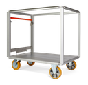 Frame construction kit 2 x cone brake 2 x swivel castor H=1450