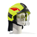 HEROS Titan jaune fluorescent phosphorescent avec visière de protection du visage, bavolet, bandes de casque