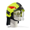 HEROS Titan jaune fluorescent phosphorescent avec visière de protection du visage, bavolet, bandes de casque