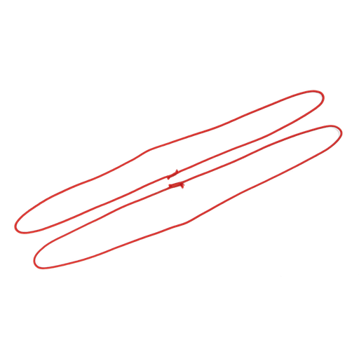 [199416] BOROS B4 shoelace set, size 2, seam color red