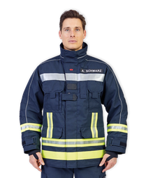 Protective jacket FIRE MAX 3 darkblue, NOMEX® Tough