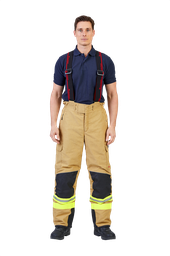 Protective trousers FIRE MAX 3 gold, NOMEX® Tough