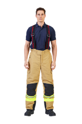 Protective trousers FIRE MAX 3 gold, NOMEX® Tough