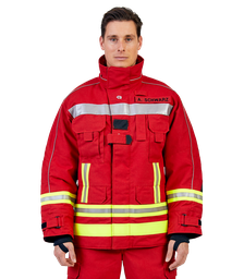 Protective jacket FIRE MAX 3 red, NOMEX® NXT